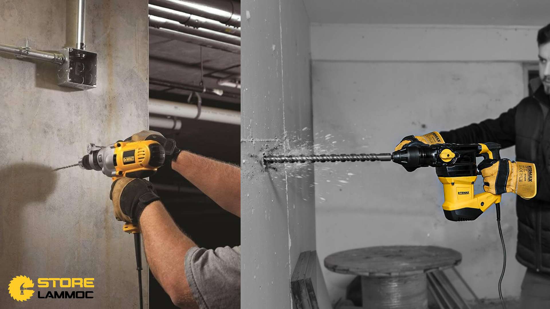 Máy khoan bê tông điện Dewalt