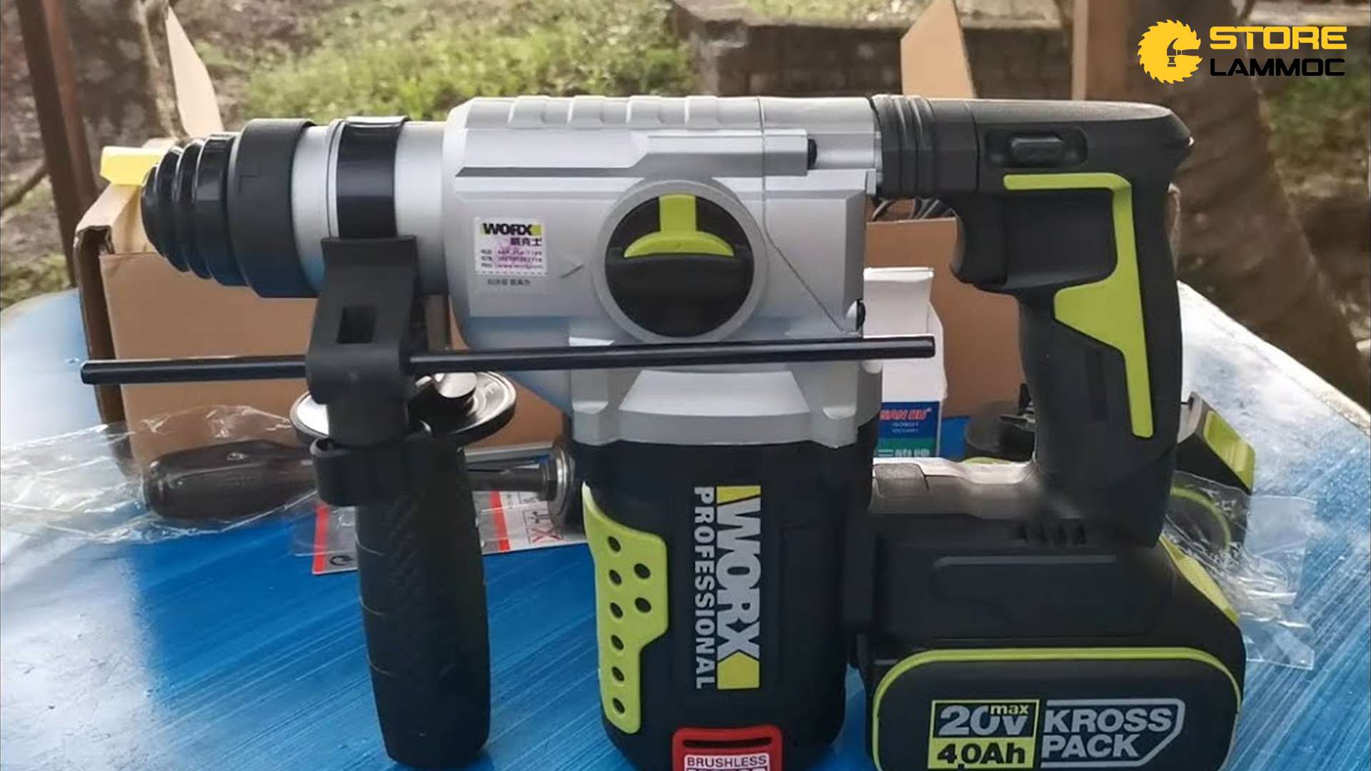 Máy khoan bê tông pin 20V, 2.8J Worx WU389