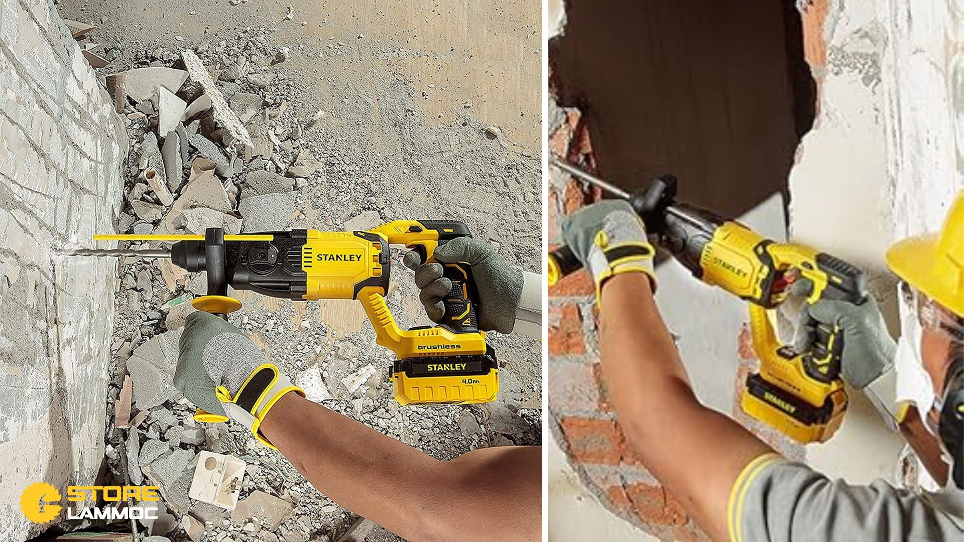 Máy khoan bê tông pin Stanley