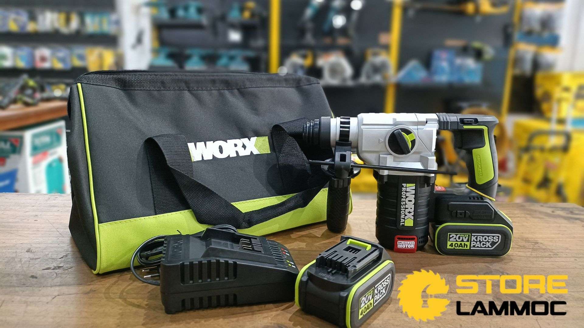 MÁY KHOAN BÊ TÔNG WORX WU388