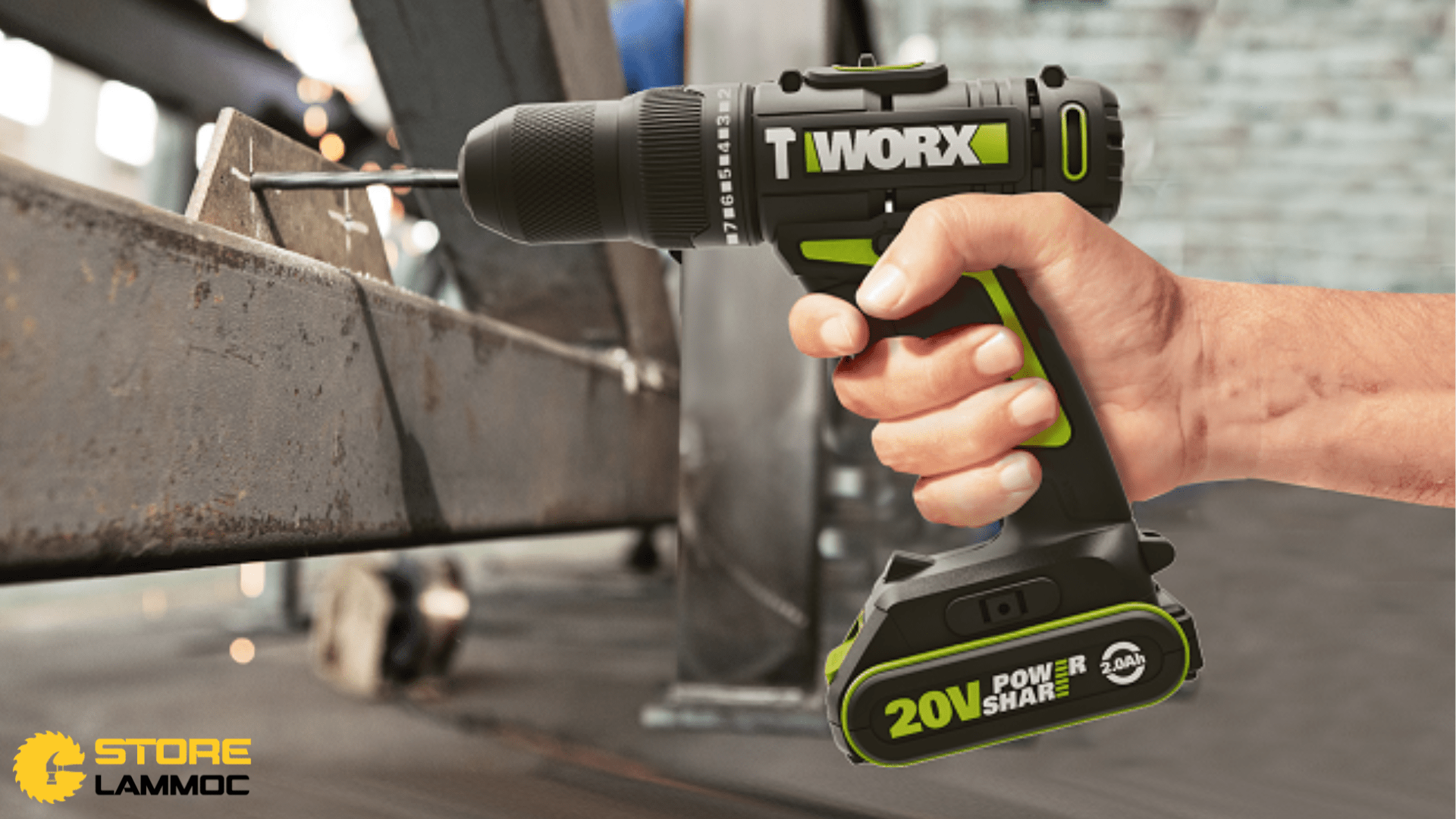 Máy khoan đầu tiên của Worx 20V