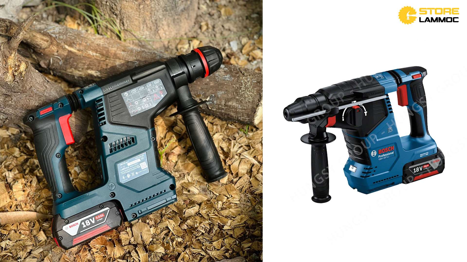 Máy khoan pin bê tông Bosch GBH 187