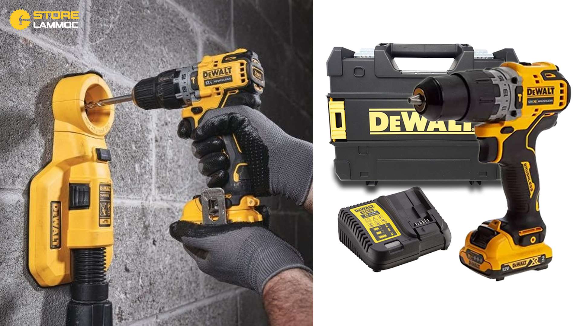 MÁY KHOAN VẶN VÍT PIN DEWALT DCD706D1 12V