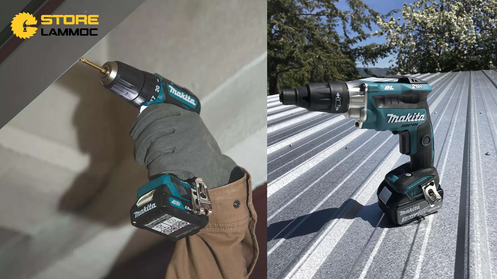 Máy khoan vặn vít pin Makita