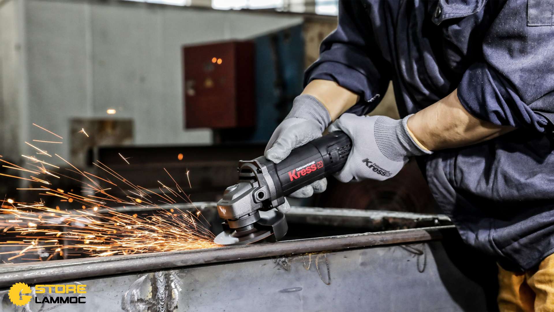 MÁY MÀI CẮT 100MM 710W CÔNG TẮC ĐUÔI KRESS KU699B