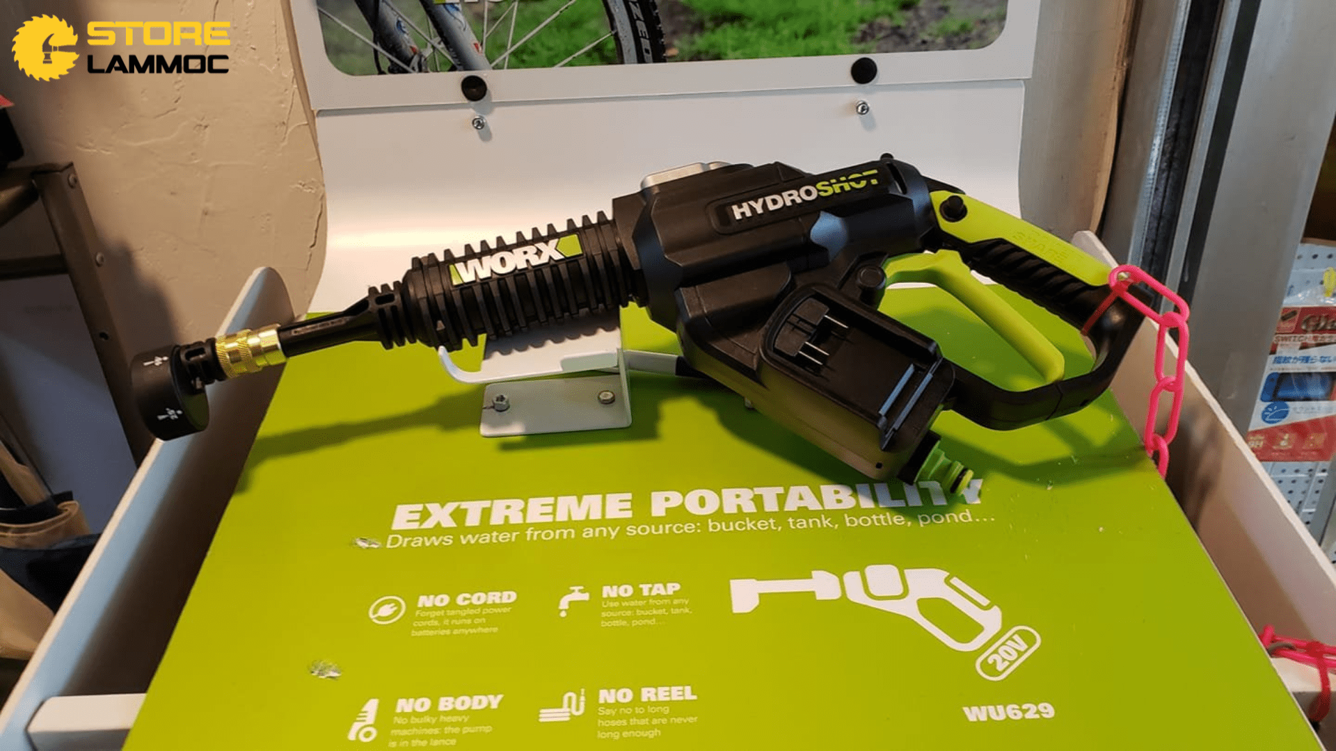 Máy Rửa Xe Pin Worx Hydroshot WU630