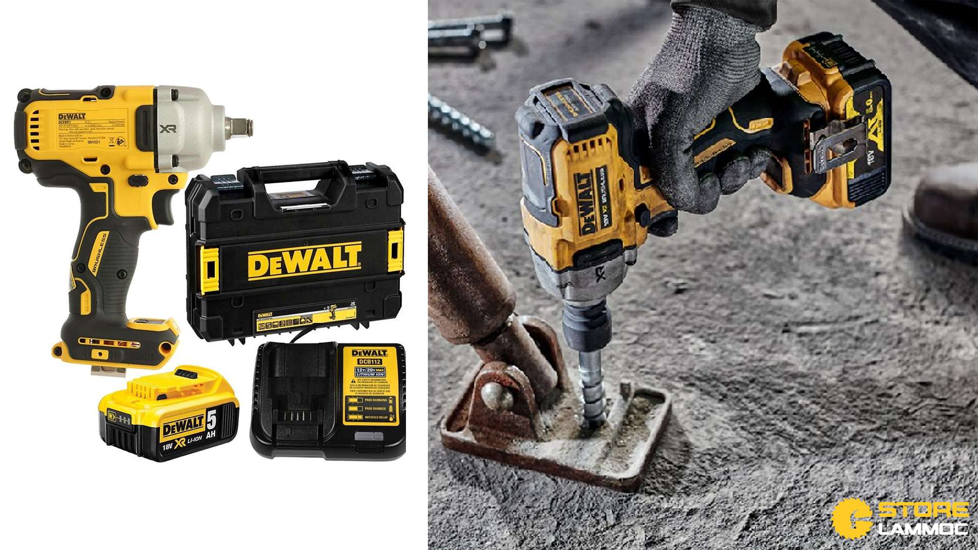 MÁY SIẾT BU LÔNG CẦM TAY PIN 20V DEWALT DCF891P1T