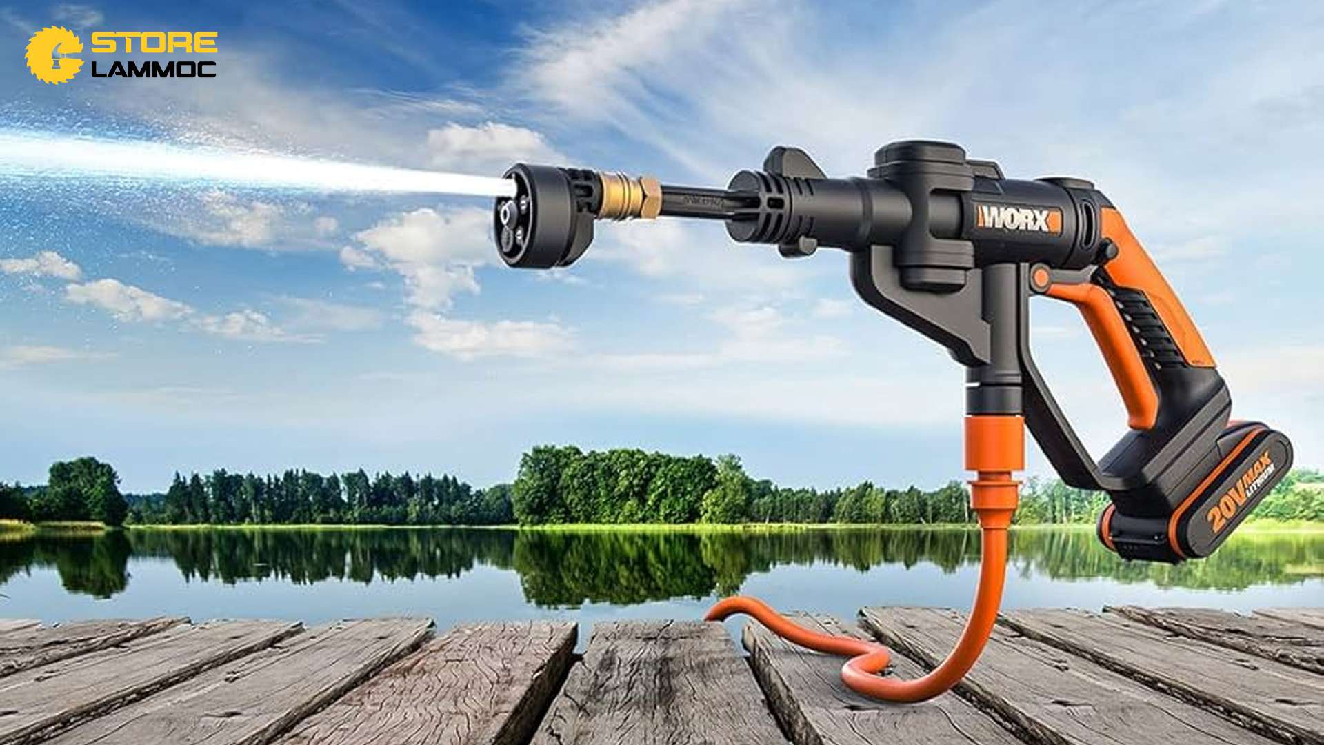 Máy xịt rửa Worx