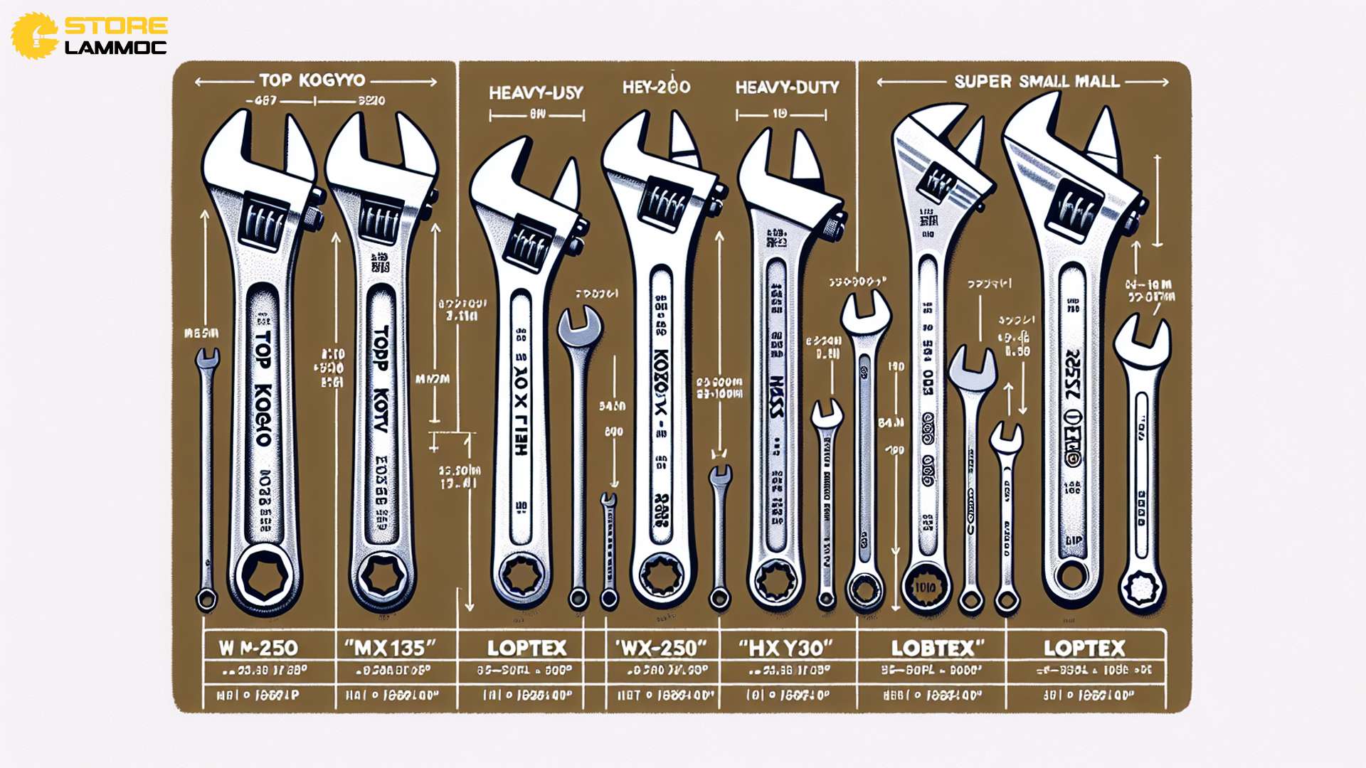 Mỏ lết Nhật Bản: Mỏ lết TOP KOGYO - LOBTEX có gì khác nhau?