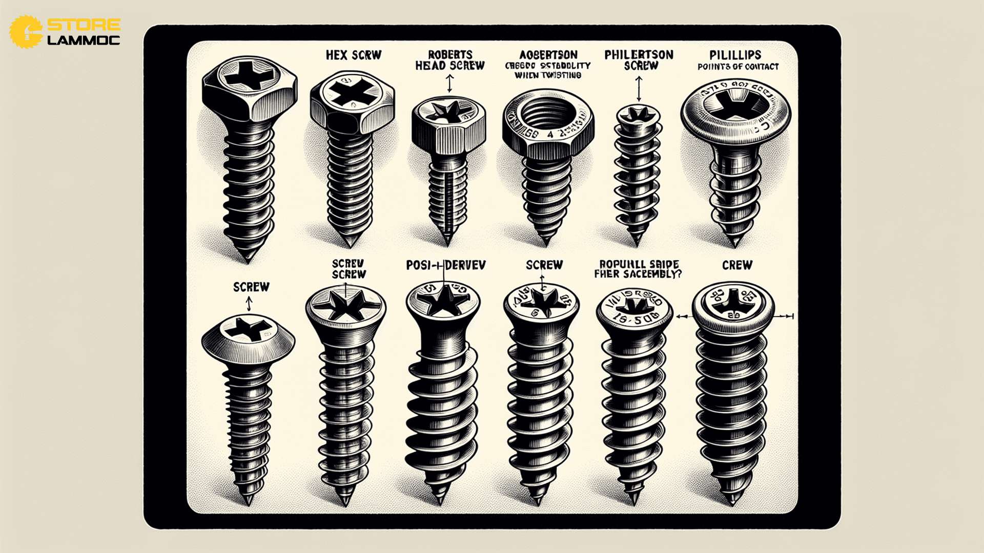 Mũi Vít: Tất Cả Các Loại Vít và Tại Sao Vít PZ Tốt Hơn Vít PH
