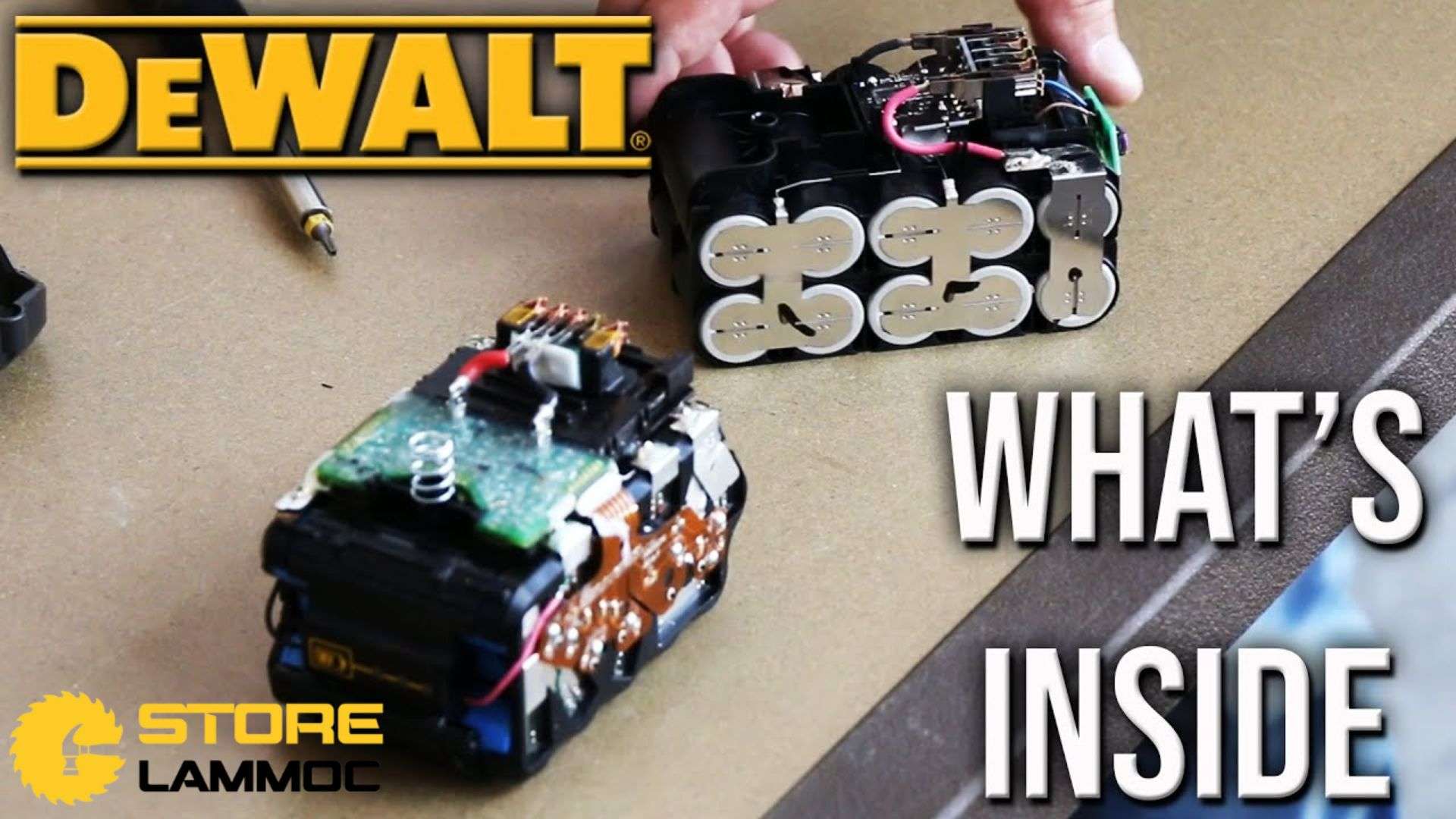 Bên trong Pin Dewalt 18V XR và 20V Max