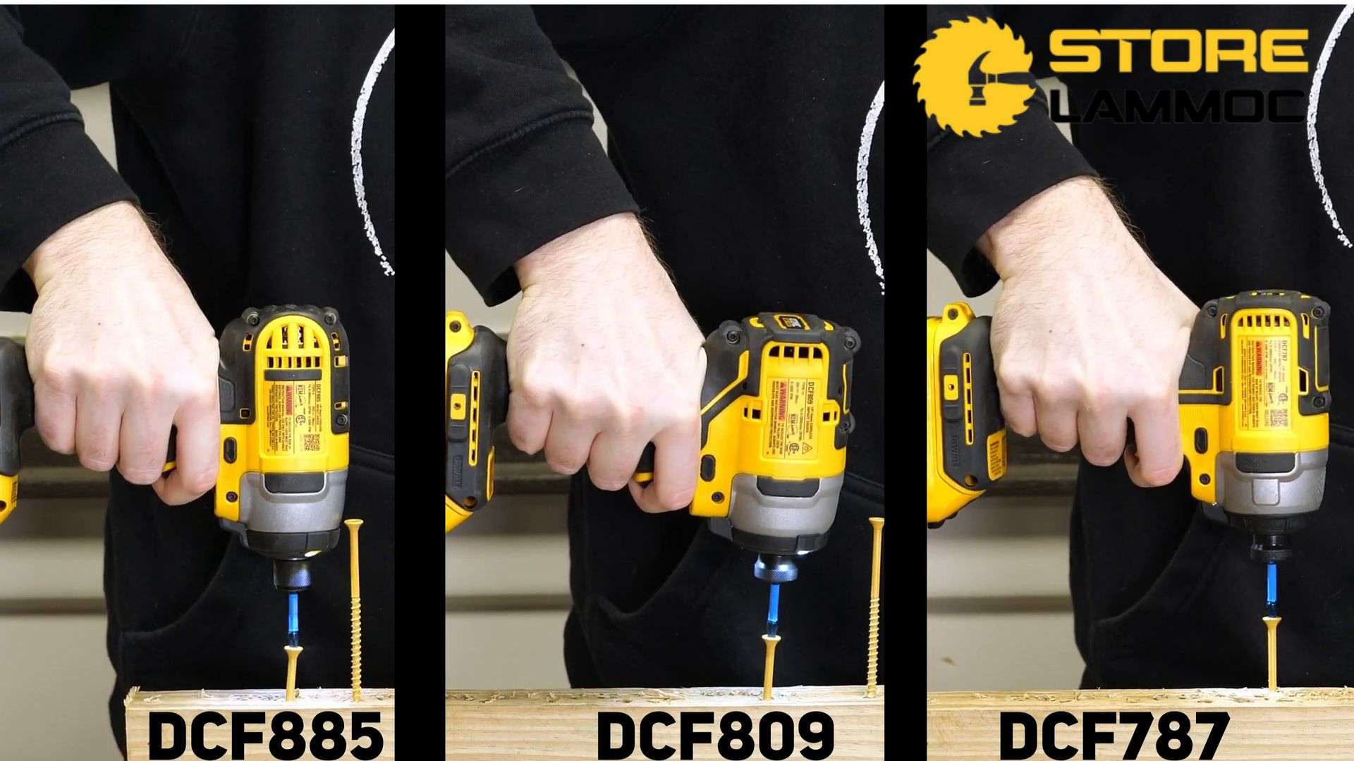 So sánh ba mẫu máy bắn vít Dewalt DCF885, DCF887 và DCF850