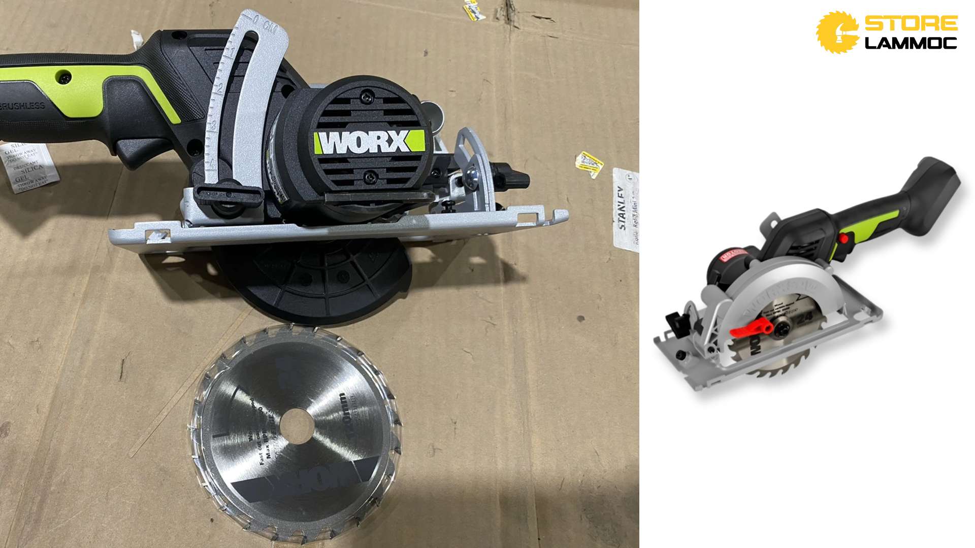 THÂN MÁY CƯA ĐĨA DÙNG PIN 20V 120MM WORX WU533.9