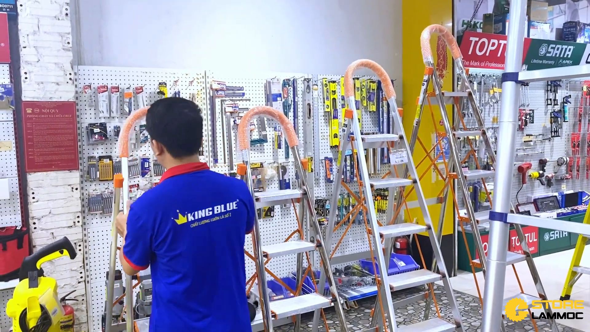 Thang nhôm có ghế