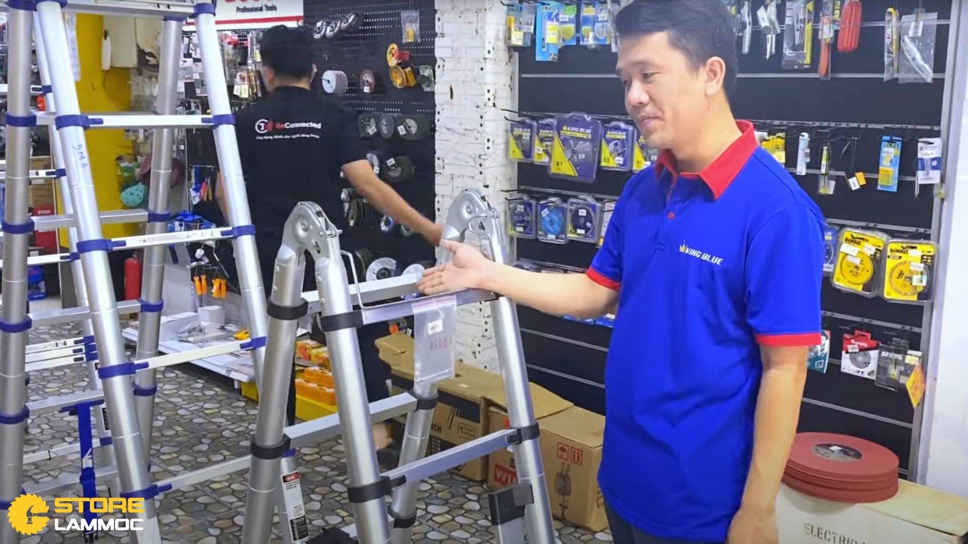 Thang Nhôm Rút Đôi Cao 1,8m