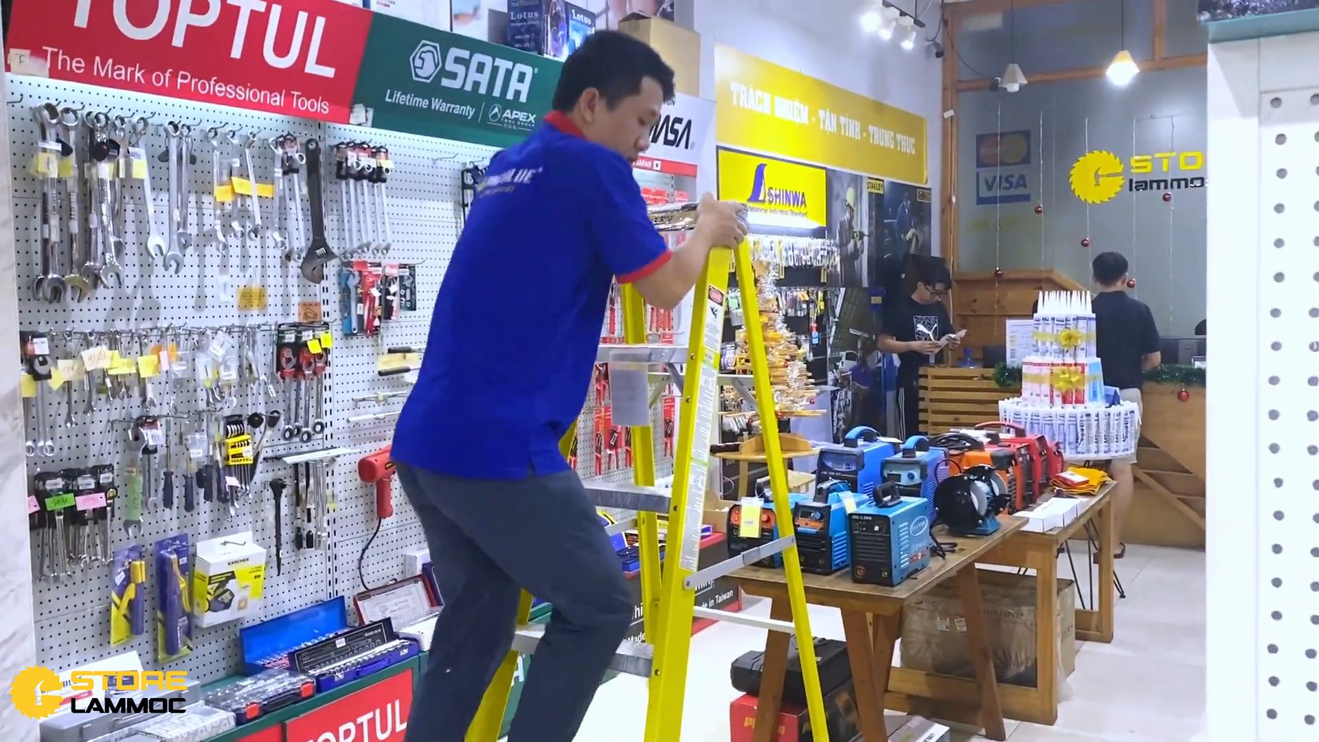 Thang nhôm sợi thủy tinh chịu tải 70kg