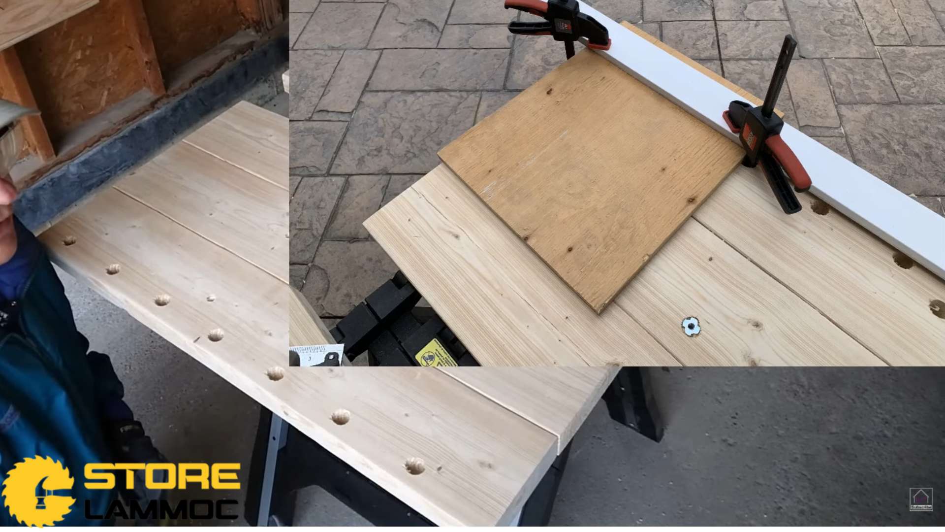 Khoan các lỗ kẹp bàn WORX WX051