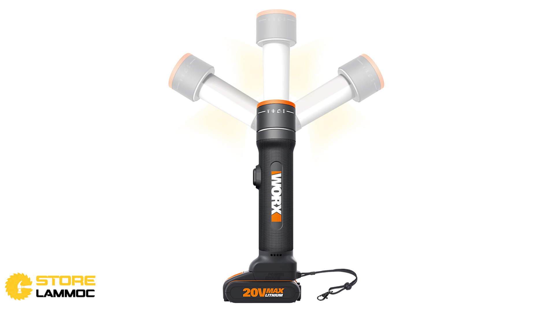 Thiết kế của đèn pin Worx WX027.9