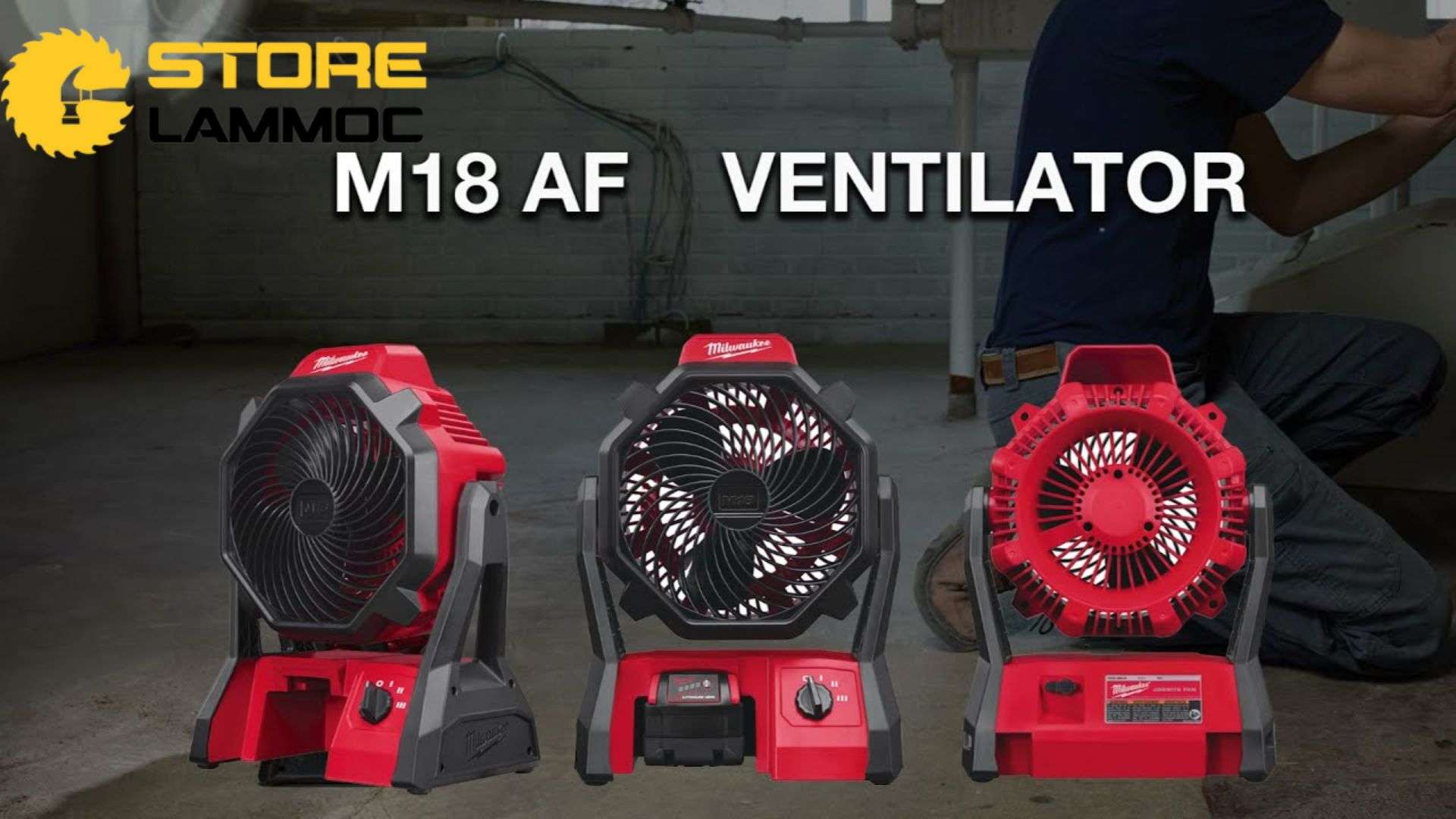 Thiết kế máy quạt pin MILWAUKEE M18 AF-0