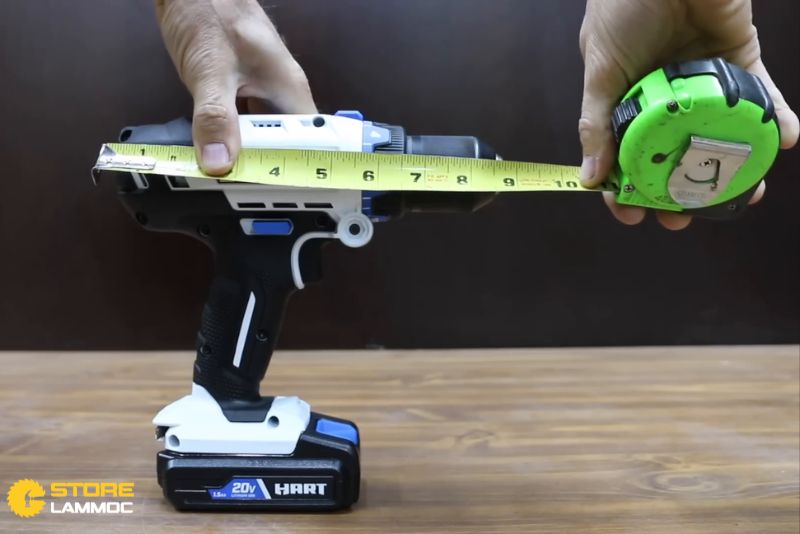 Thiết kế và trọng lượng máy khoan pin Hart