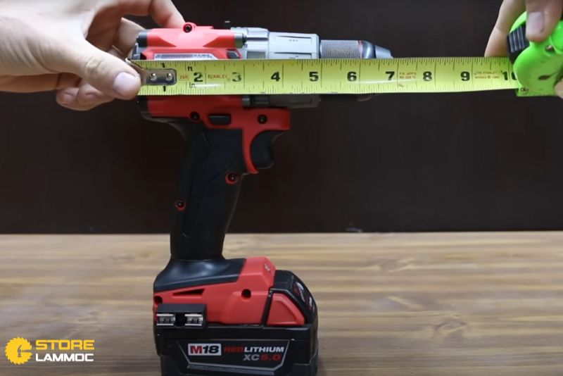 Thiết kế và trọng lượng máy khoan pin Milwaukee