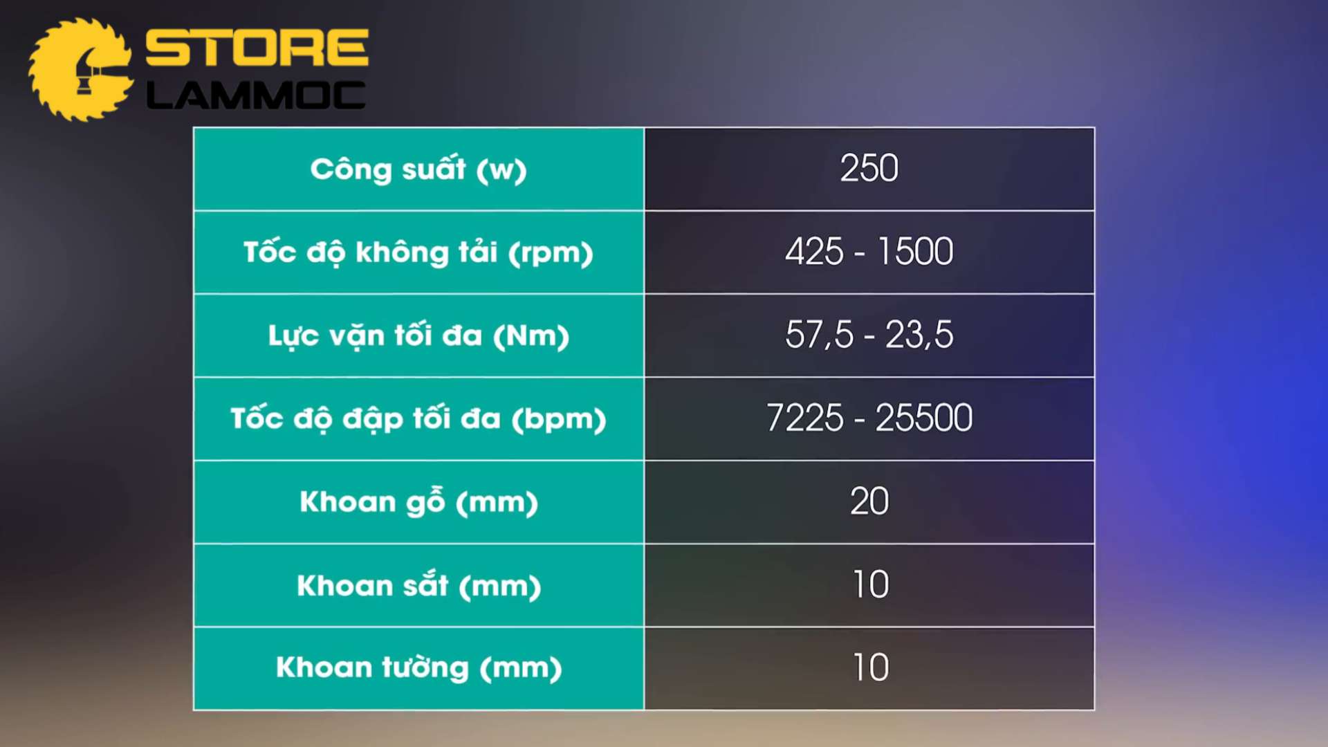 Thông số kỹ thuật máy khoan pin Dewalt DCD706