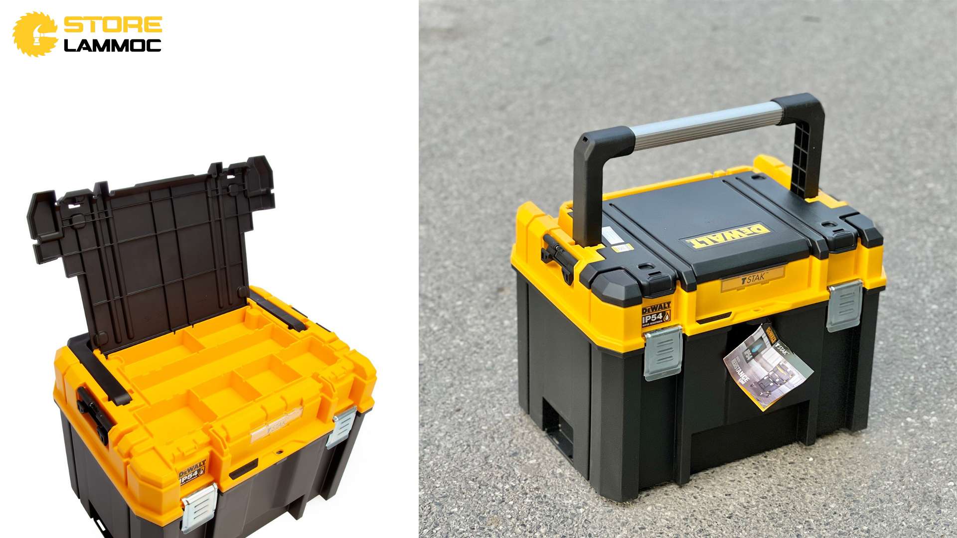 Thùng đựng đồ nghề mini dụng cụ ốc vít Dewalt DWST83343-1 chống nước IP54