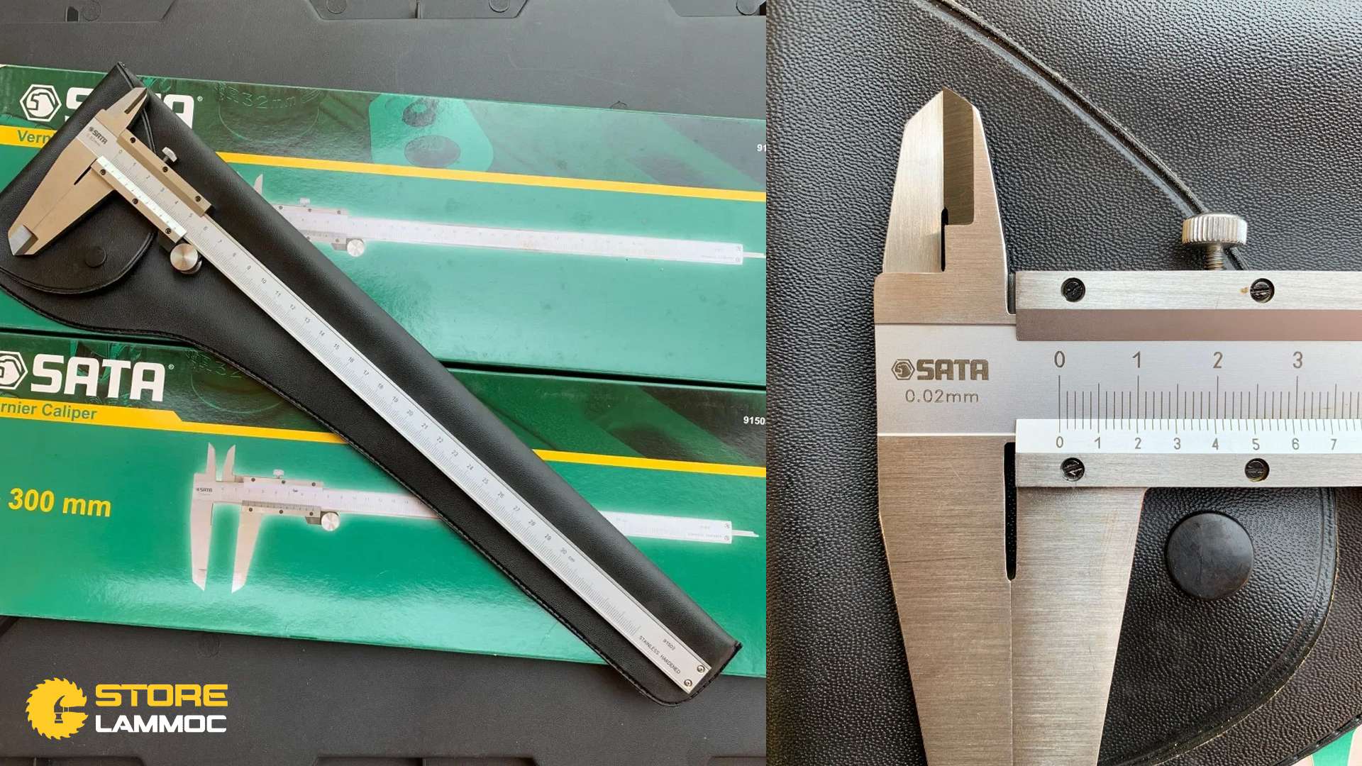 Thước cặp cơ khí Sata