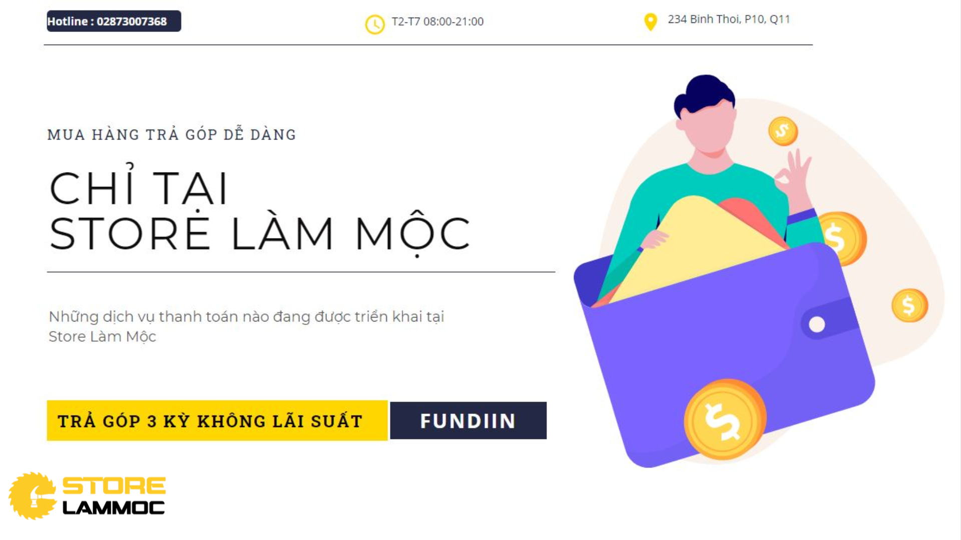 Tiện lợi khi dùng Fundiin tại Store Làm Mộc