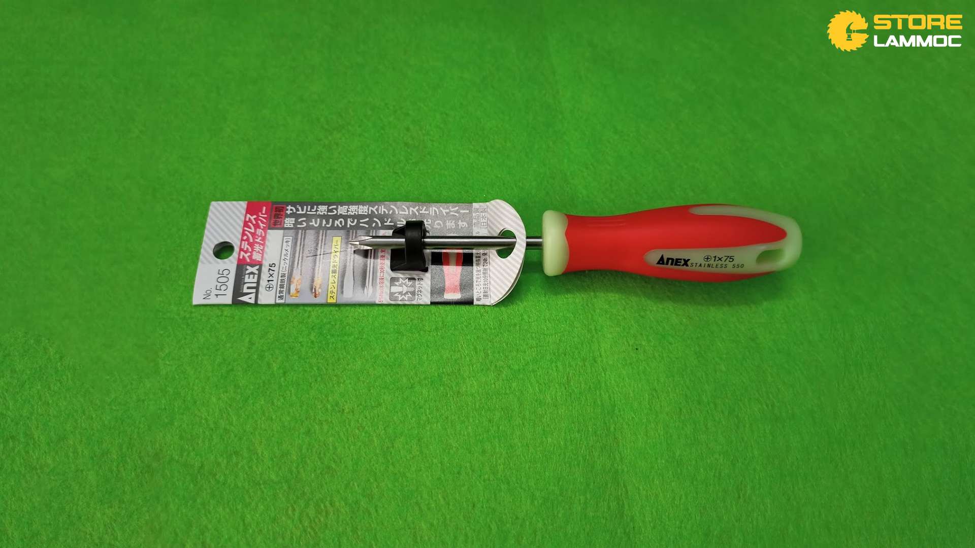 TUA VÍT 4 CẠNH PHÁT QUANG KHÔNG GỈ ANEX NO.1505+1×75