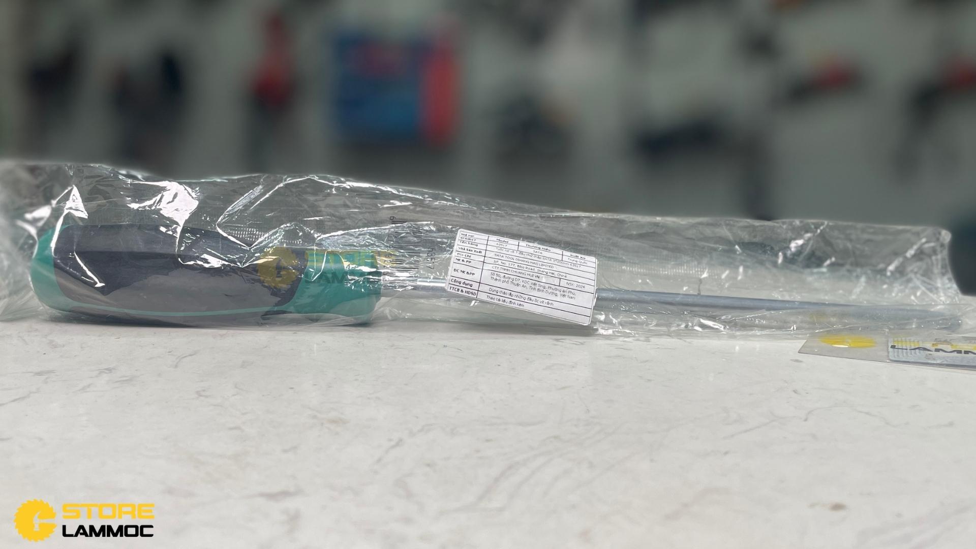 Tua vít chữ T đầu chữ thập 3x200mm Sata 63517