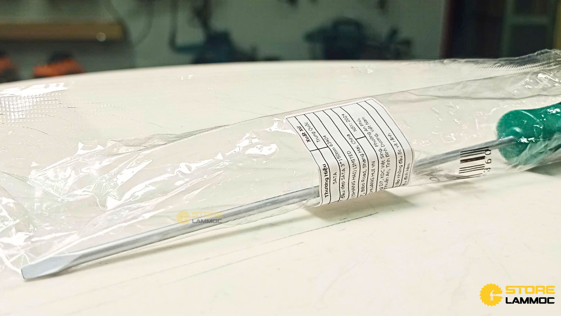 Tua vít chữ T đầu dẹp 3x75mm Sata 63404 - 2