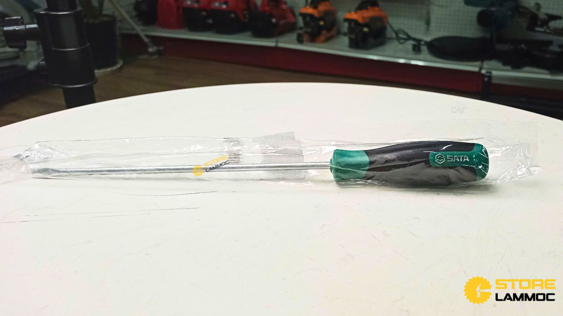 Tua vít chữ T đầu dẹp 5x200mm Sata 63410 - 1