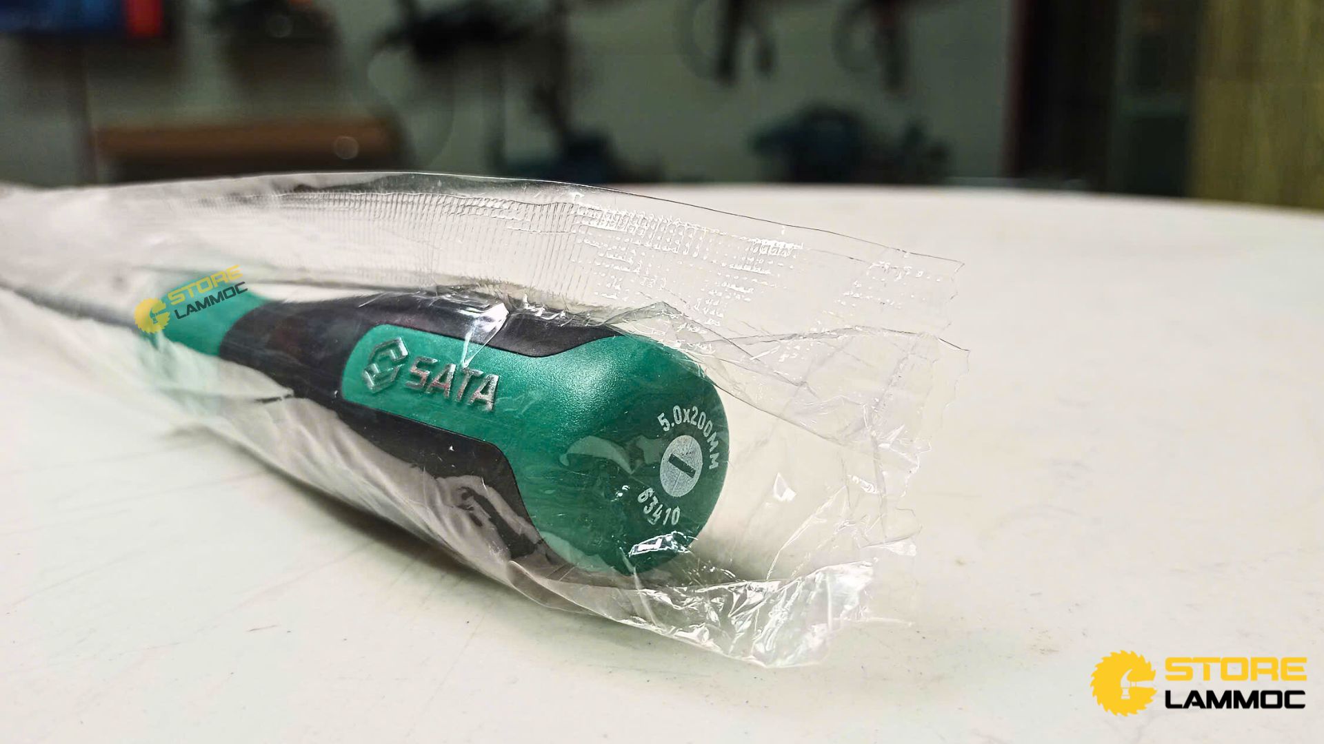 Tua vít chữ T đầu dẹp 5x200mm Sata 63410 - 3