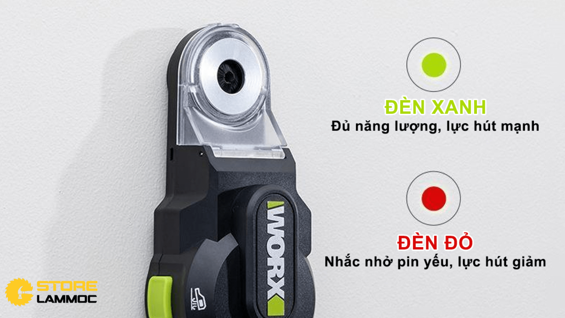 Ưu điểm của máy hút bụi pin Worx WA1602