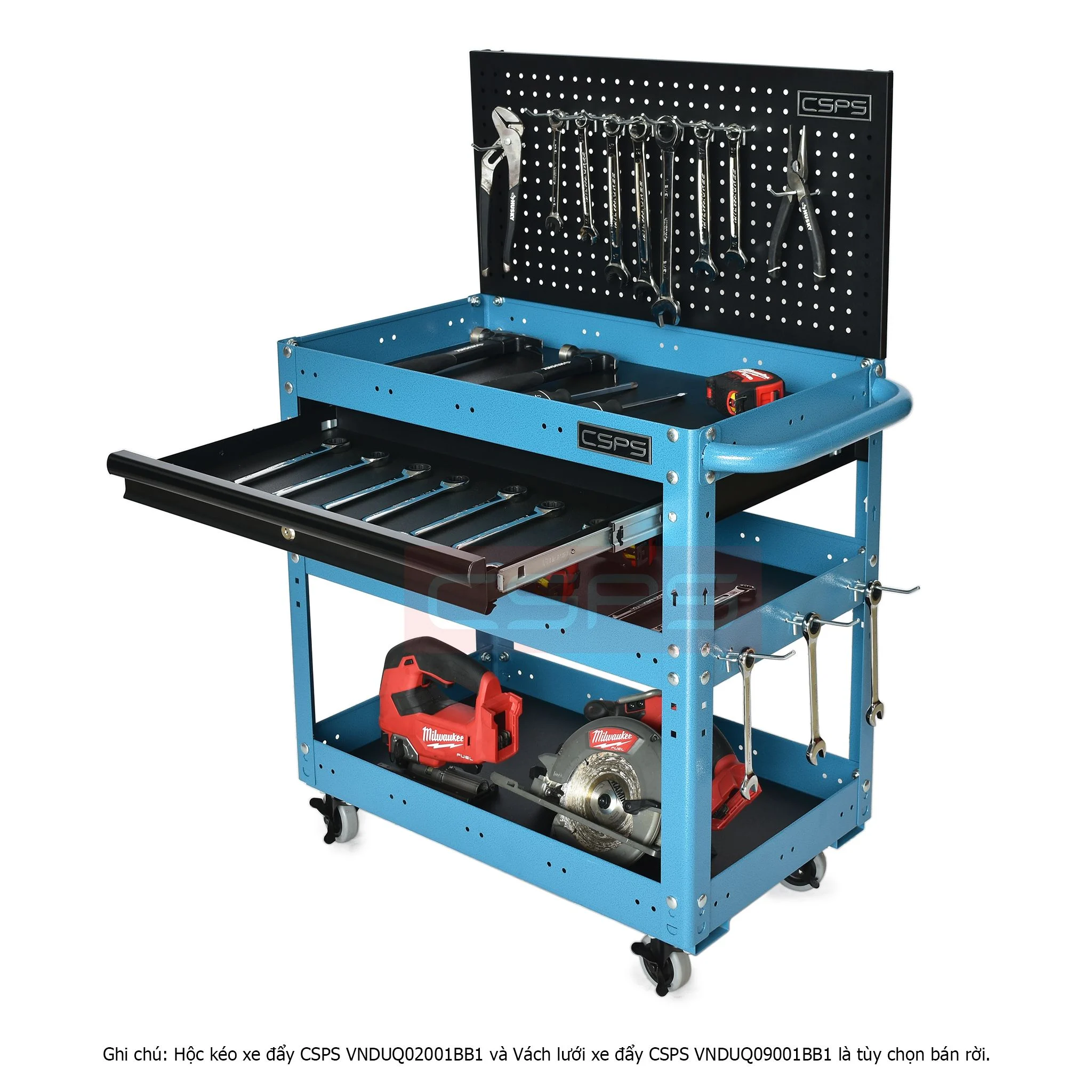 Xe đẩy 3 ngăn - 71cm màu xanh CSPS VNUQ071XDB91