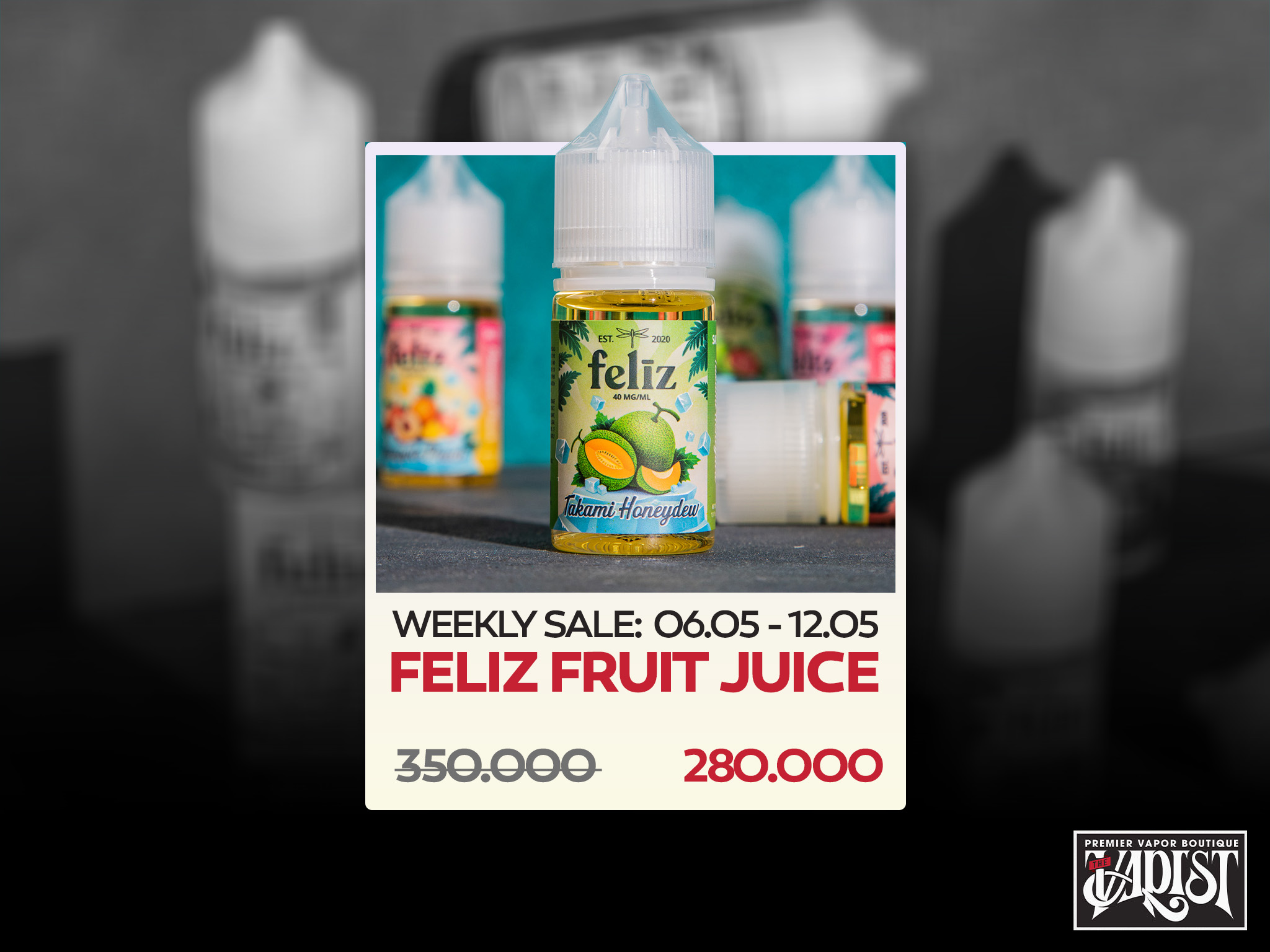 Tinh dầu Feliz Juice Salt Nic sale 280k