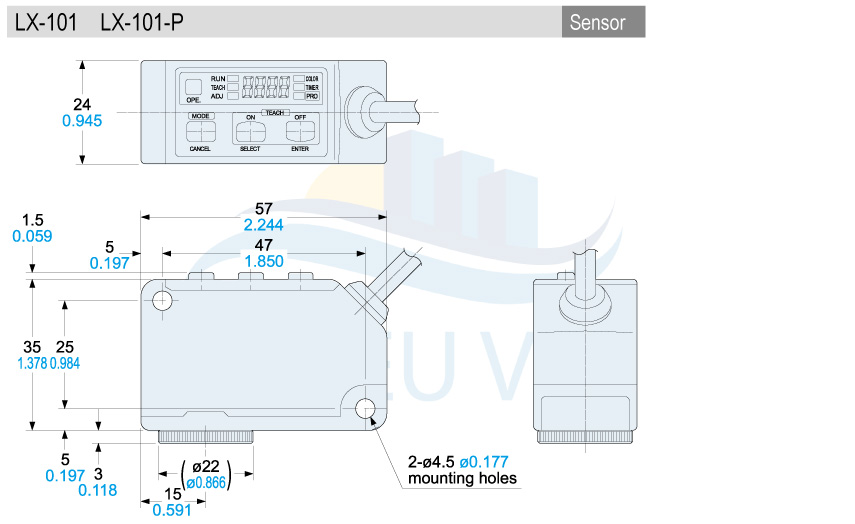 Kích thước LX-101-P
