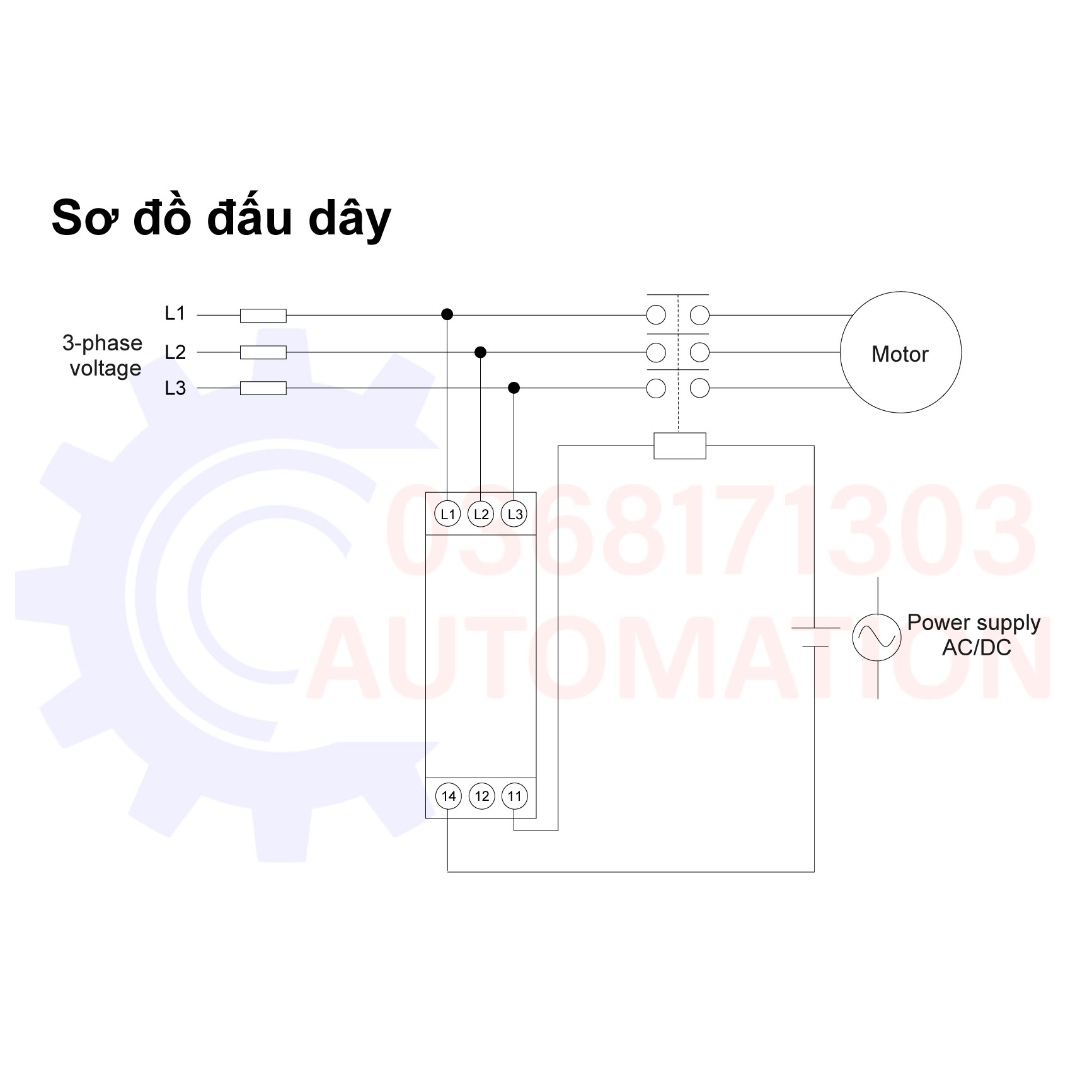 Sơ đồ đấu dây K8DS-PH1