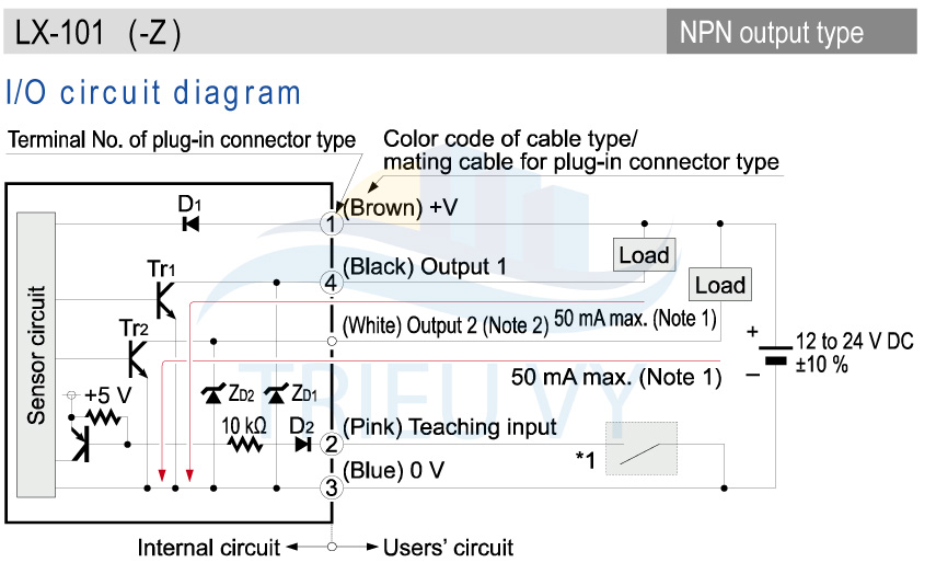 Sơ đồ đấu dây LX-101-P