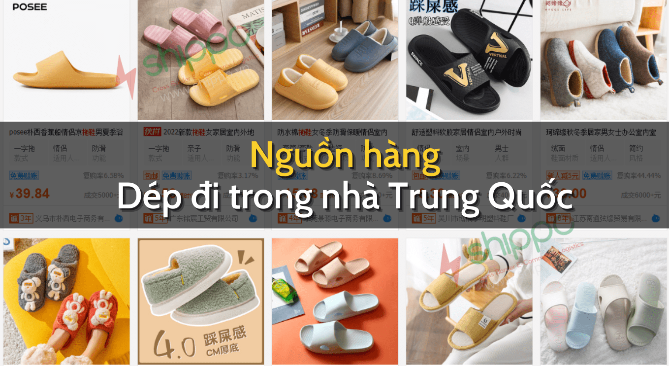 NGUỒN HÀNG DÉP ĐI TRONG NHÀ TRUNG QUỐC GIÁ RẺ, CỰC CHẤT LƯỢNG Shippo