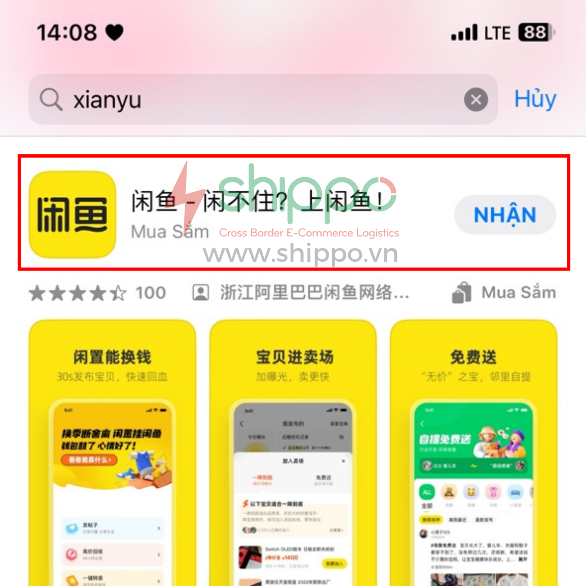 Xianyu là gì? Kinh nghiệm mua hàng Xianyu ship về Việt Nam Shippo