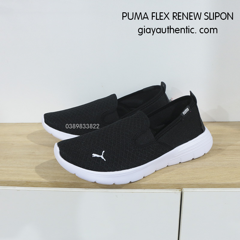 1 Giày Puma Flex Renew Slipon 371951 01 Đen