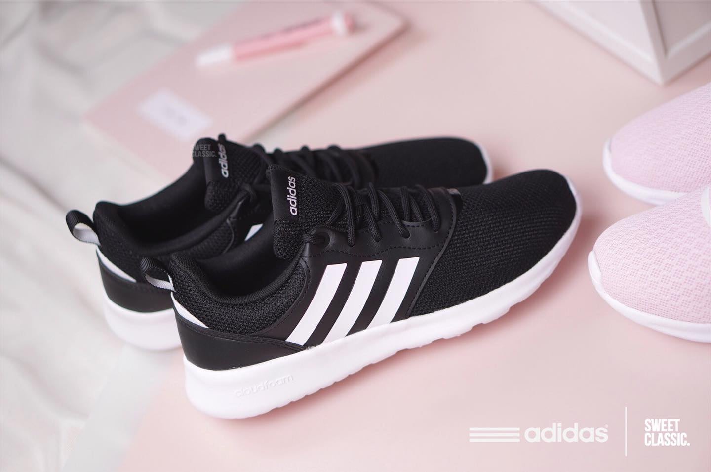 ảnh 1 Giày Adidas nữ QT Racer 2.0 màu đen FY8320