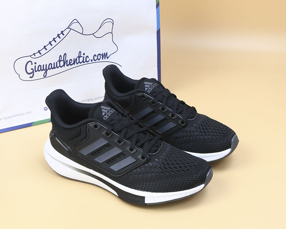 ảnh thật số 2 Giày Adidas chính hãng EQ21 Run Đen H00544