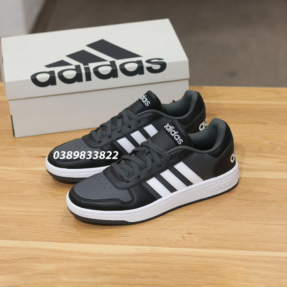 Mẫu giày hoops 2.0 màu đen đơn giản