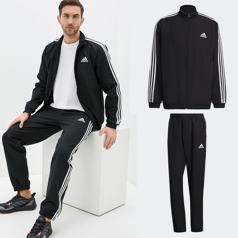 Bộ quần áo gió thể thao Adidas GK9950 Màu đen