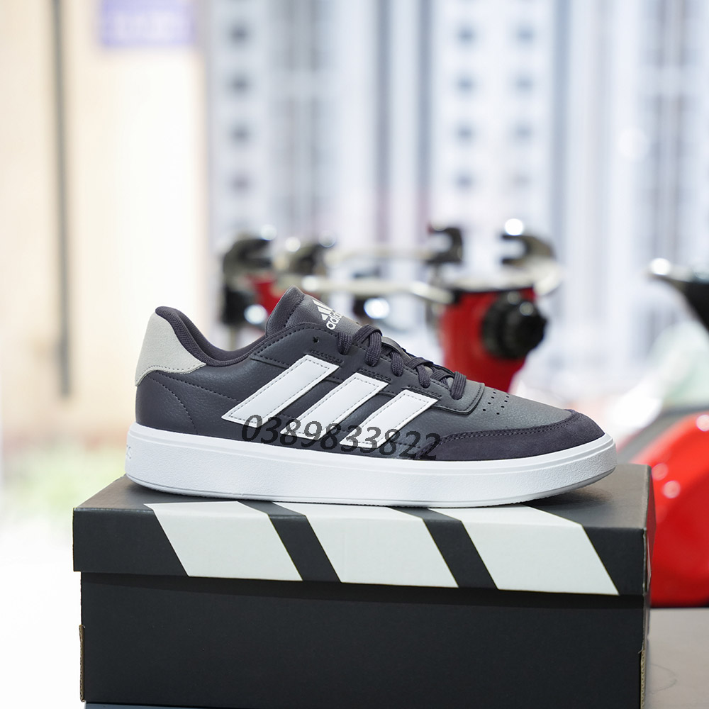 5 Giày Adidas Court Block IF6504 đen tím than