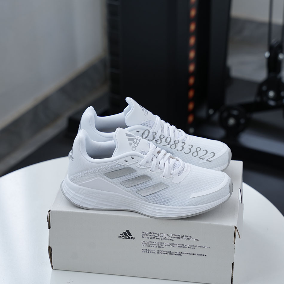 2 Giày adidas Duramo SL H04629 trắng bạc
