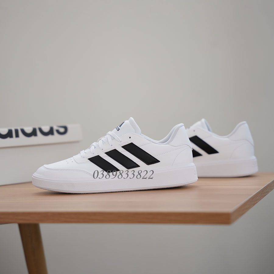 2 Giày Adidas Courtblock IF4033 Trắng đen